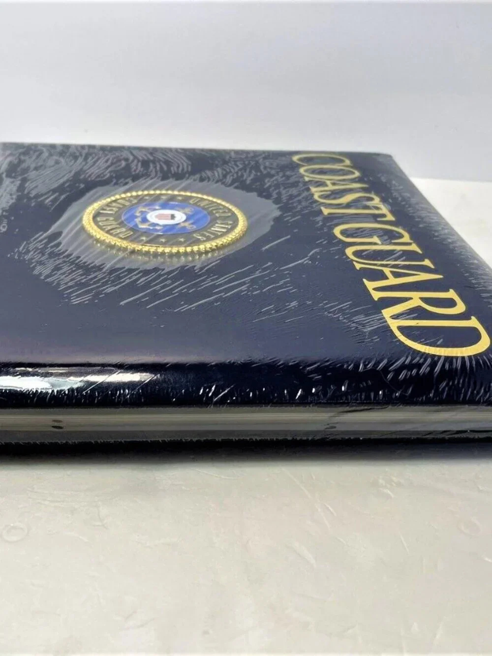 US Coast Guard Scrapbook Photo Album UNITED STATES Leather K&Company Anchor RARE